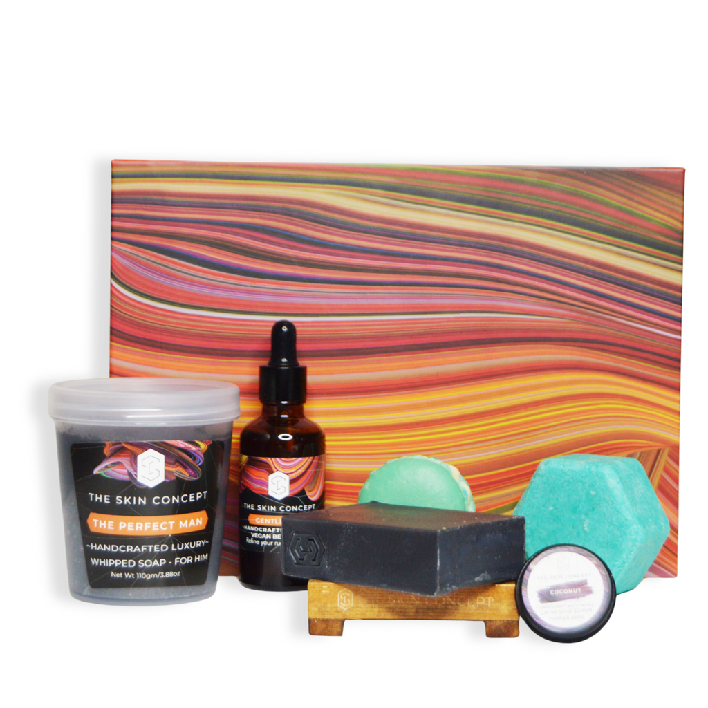 Buy Men's Grooming Gift Box by The Skin Concept at deensquare.com. Premium handcrafted grooming essentials gift set available in Dubai | UAE.