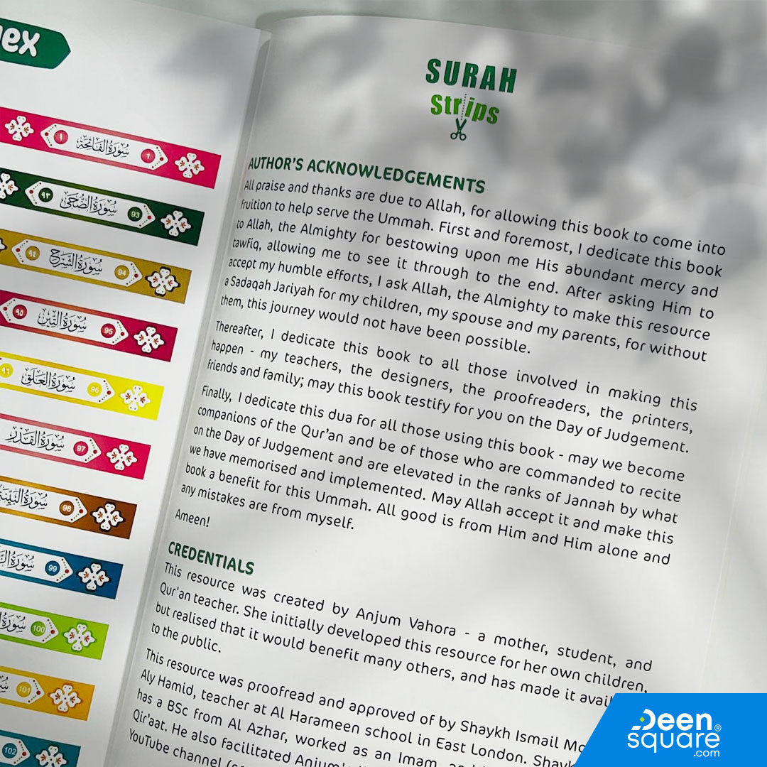 Mini Surah Strip | Al-Fatiha to An-Naas | Quran Learning Aid