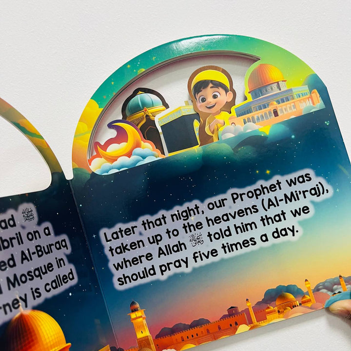 My First Book Of Salah by Darul Mughni. 12-page board book teaching prayer basics for kids age 4+. Simple and child-friendly format.