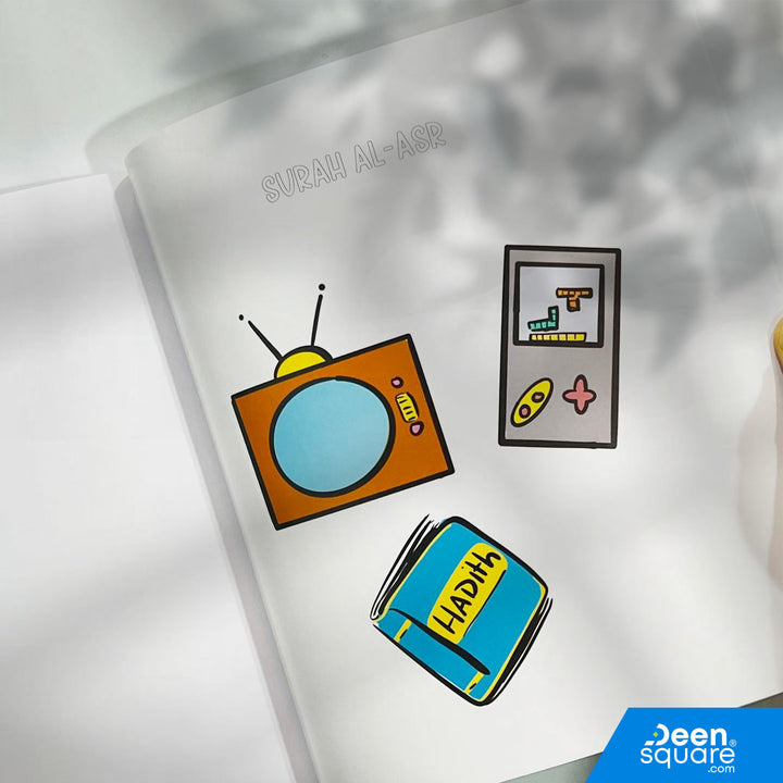 My First Quran Colour & Sticker Book is a fun and interactive way to introduce young children to short Surahs from the Qur’an. Covering Surah An-Naas to Surah Al-‘Alaq, this activity-based book helps children engage with the Qur’an through colouring, sticking, and learning.

Designed especially for early learners, the book encourages creativity while building familiarity with Quranic text in a gentle, age-appropriate manner. Printed on FSC-certified paper, it is safe for children and environmentally respons