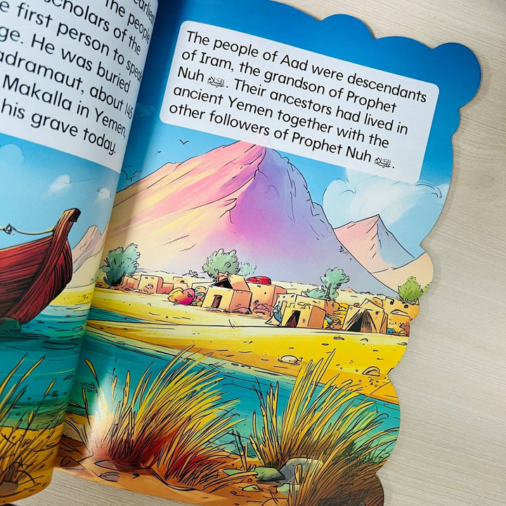 48-page Quran storybook for kids 3+. Inspiring stories of Prophets and Quran lessons in simple language. Paperback by Darul Mughni.