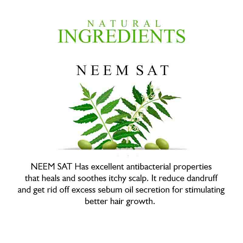 Khadi Organique Neem Sat Hair Cleanser (Shampoo) 210 ml