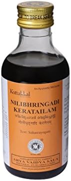 كوتاككال اريا فيديا سالا زيت نيليبرينجادي كيراتيلام الأيورفيدي (200 مل)| Buy Nilibhringadi Keratailam Hair Oil 200 ml by Kottakkal Ayurveda at deensquare.com. Traditional Ayurvedic hair oil in Dubai | UAE.