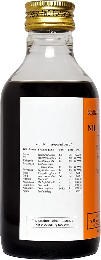 Buy Nilibhringadi Tailam 200 ml by Kottakkal Ayurveda at deensquare.com. Traditional Ayurvedic hair oil available in Dubai | UAE.