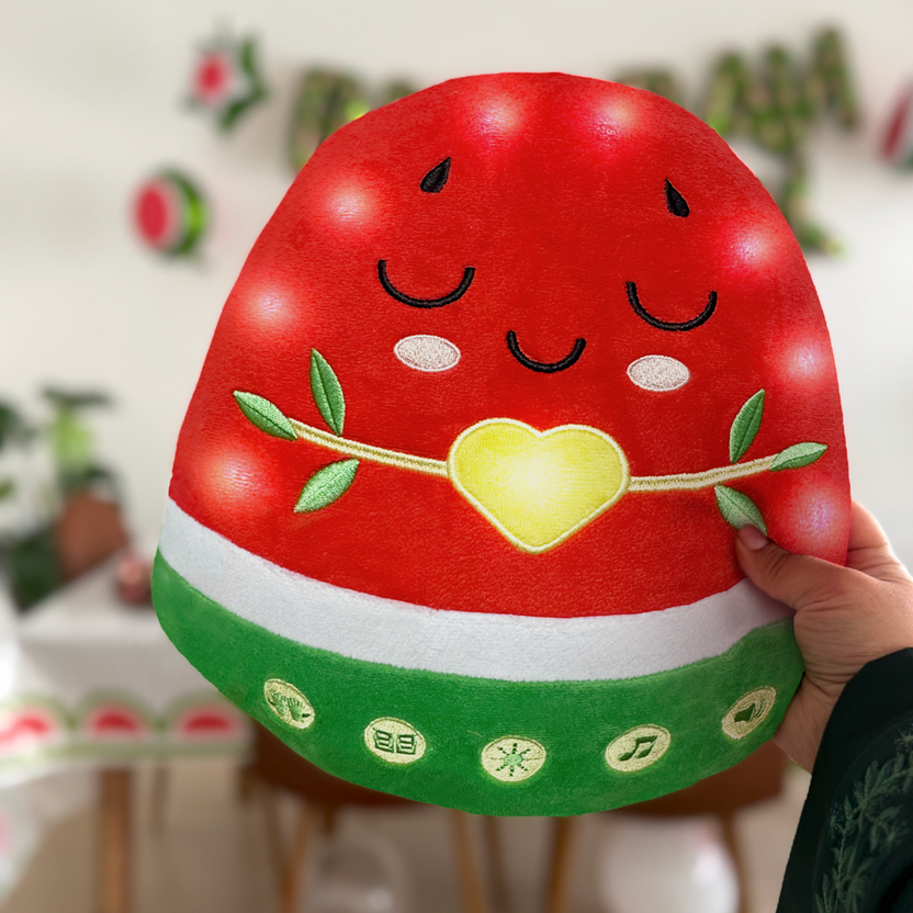 Nur the Watermelon | A NEW Light-Up Interactive Islamic Plushie, Learn Surahs, Duas & More 