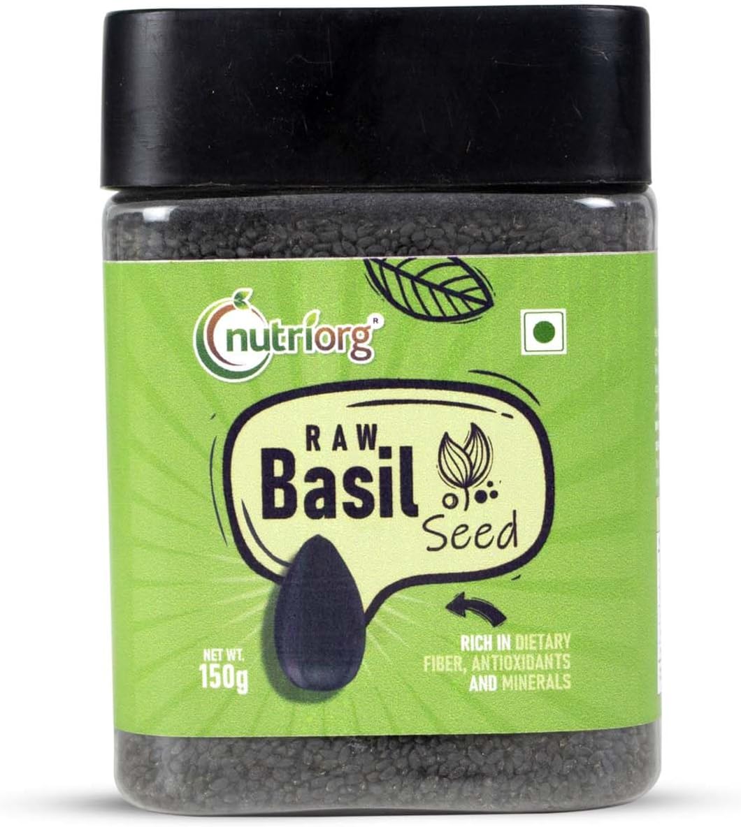 Nutriorg Basil Seeds 150g (Sabja Seeds)