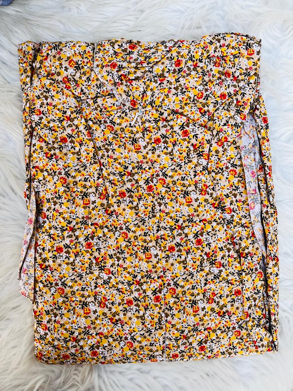 One Piece Floral Prayer Dress for Women