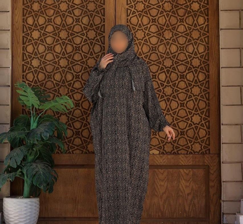 One Piece Prayer Dress with Shayla  - Floral Black