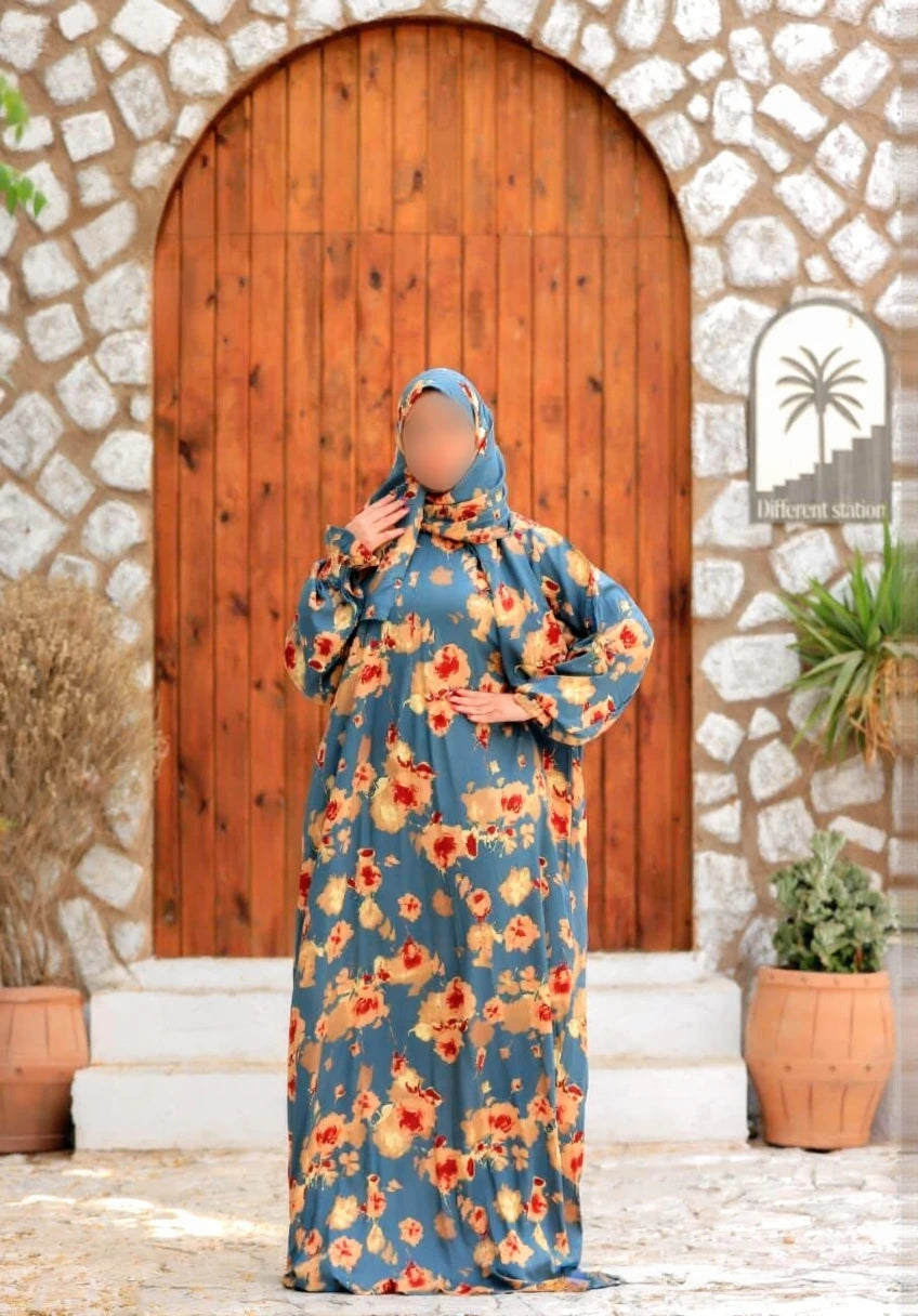 One Piece Prayer Dress with Shayla  - Ocean Current