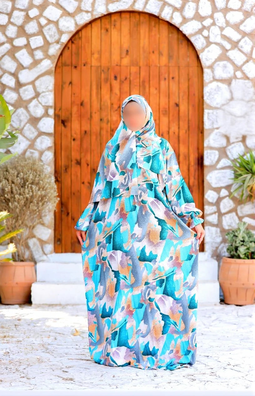 One Piece Prayer Dress with Shayla  - Seaside Serenity