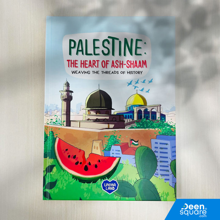 Discover the history and spiritual importance of Palestine through stories and illustrations. An inspiring Islamic book for children aged 8+.