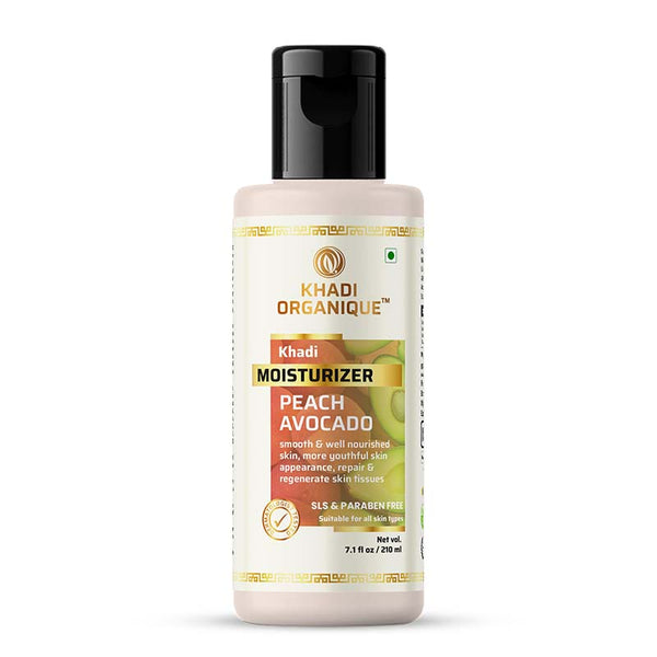 Khadi Organique Peach Avocado Moisturizer - SLS And Paraben Free 210 ml