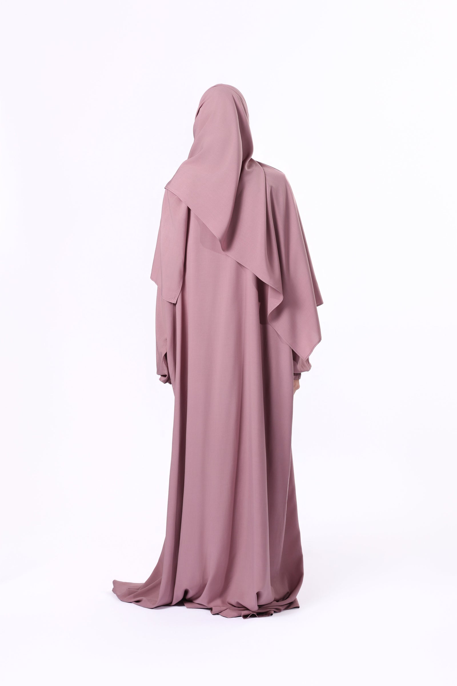 Buy premium prayer dress with attached sheila at DeenSquare.com. Fast shipping in Dubai and delivery across UAE from DeenSquare.com.