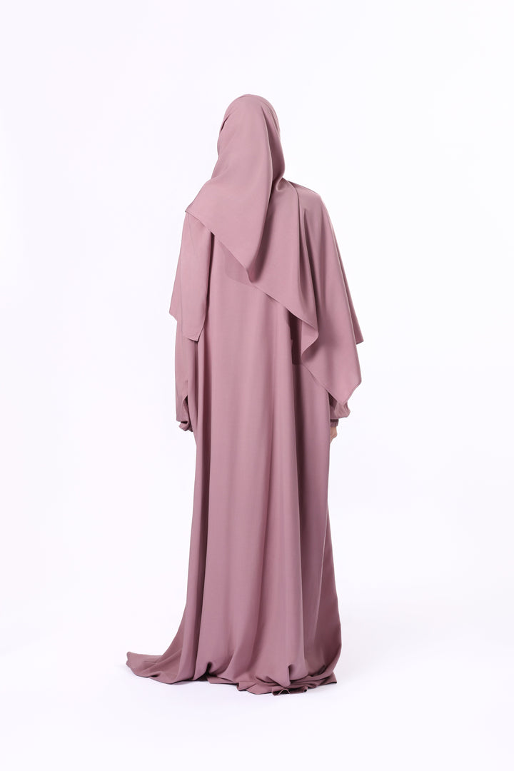 Buy premium prayer dress with attached sheila at DeenSquare.com. Fast shipping in Dubai and delivery across UAE from DeenSquare.com.