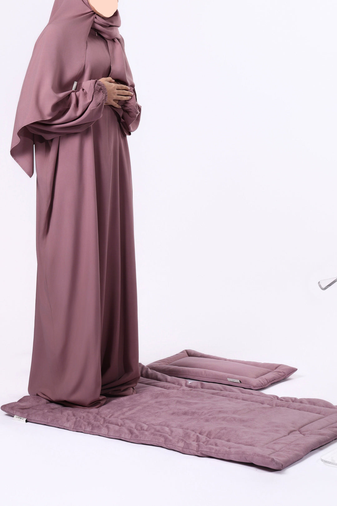 Buy premium prayer dress with attached sheila at DeenSquare.com. Fast shipping in Dubai and delivery across UAE from DeenSquare.com.