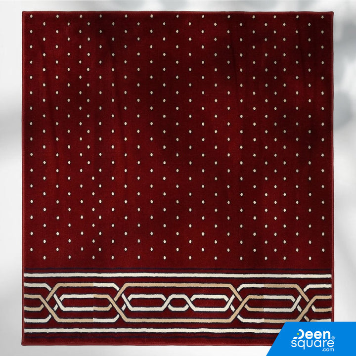 Buy premium red mosque carpet 133cm x 25m at deensquare.com. Turkish prayer carpet with fast shipping in Dubai | UAE.