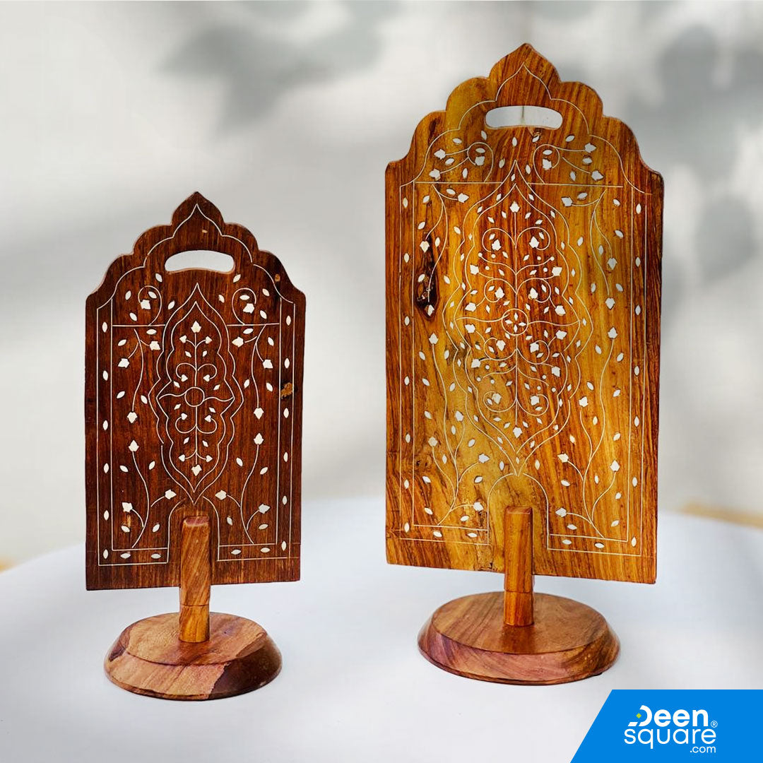 Buy Premium Wooden Sutrah for Prayer. Elegant design, natural wood, medium & large sizes. Ideal for home or masjid. Minor natural patches may appear.