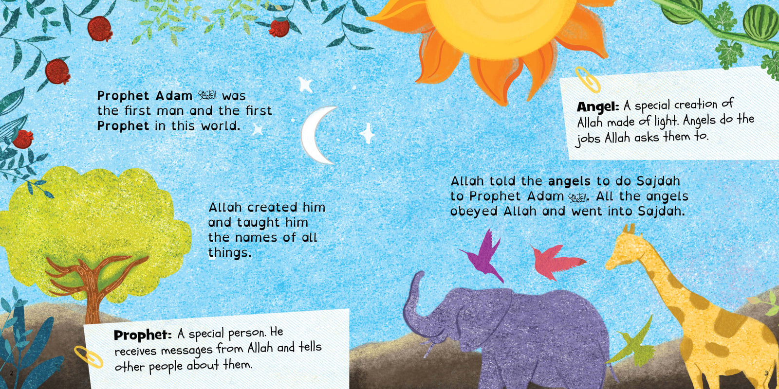 Buy Prophet Adam AS Islamic Book at deensquare.com | Dubai | UAE. A 16-page illustrated Islamic storybook for children aged 4–8.