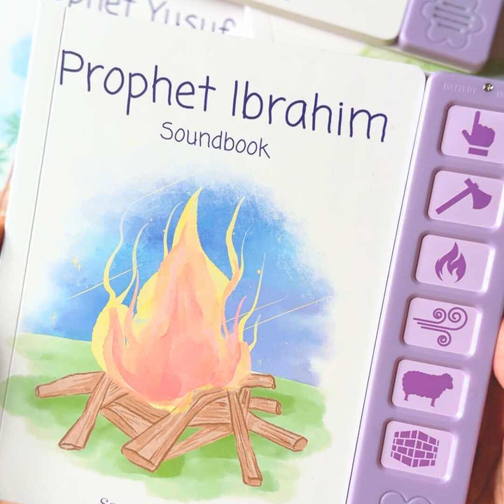 Buy Prophet Ibrahim Sound Book at deensquare.com. Interactive Islamic board book with 6 sounds for children. Dubai | UAE. Shop now.