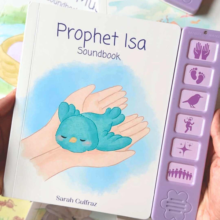 Buy Prophet Isa Sound Book at deensquare.com. Interactive Islamic board book with 6 sounds for children. Dubai | UAE. Shop now.