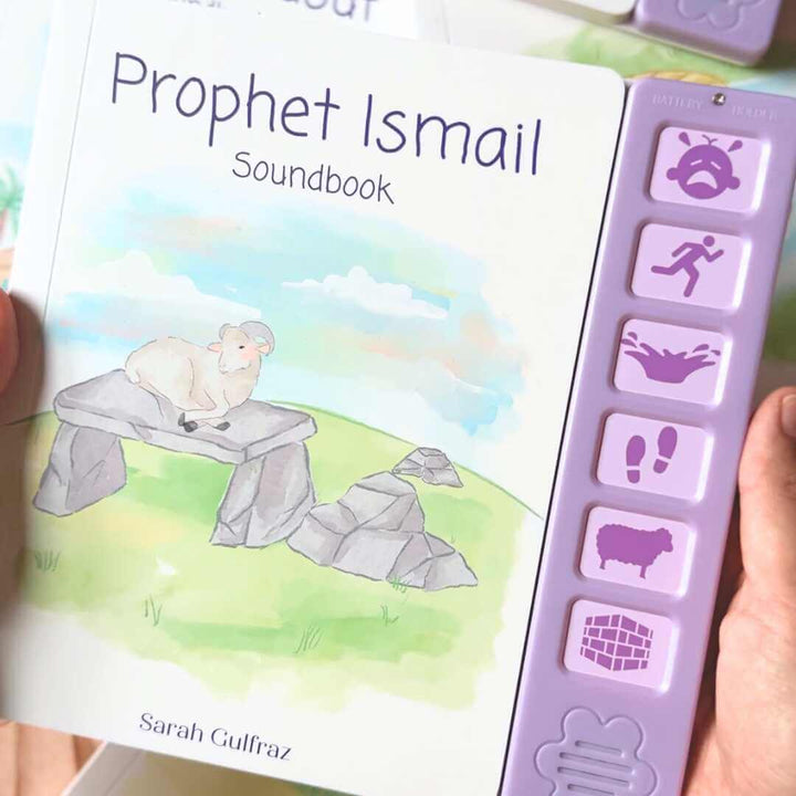 Buy Prophet Ismail Sound Book at deensquare.com. Interactive Islamic board book with 6 sounds for children. Dubai | UAE. Shop now.