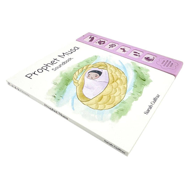 Buy Prophet Musa Sound Book at deensquare.com. Interactive Islamic board book with 6 sounds for children. Dubai | UAE. Shop now.