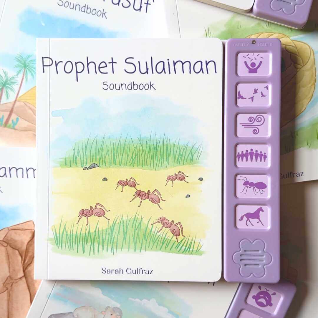 Buy Prophet Sulaiman Sound Book at deensquare.com. Interactive Islamic board book with 6 sounds for children. Dubai | UAE delivery.