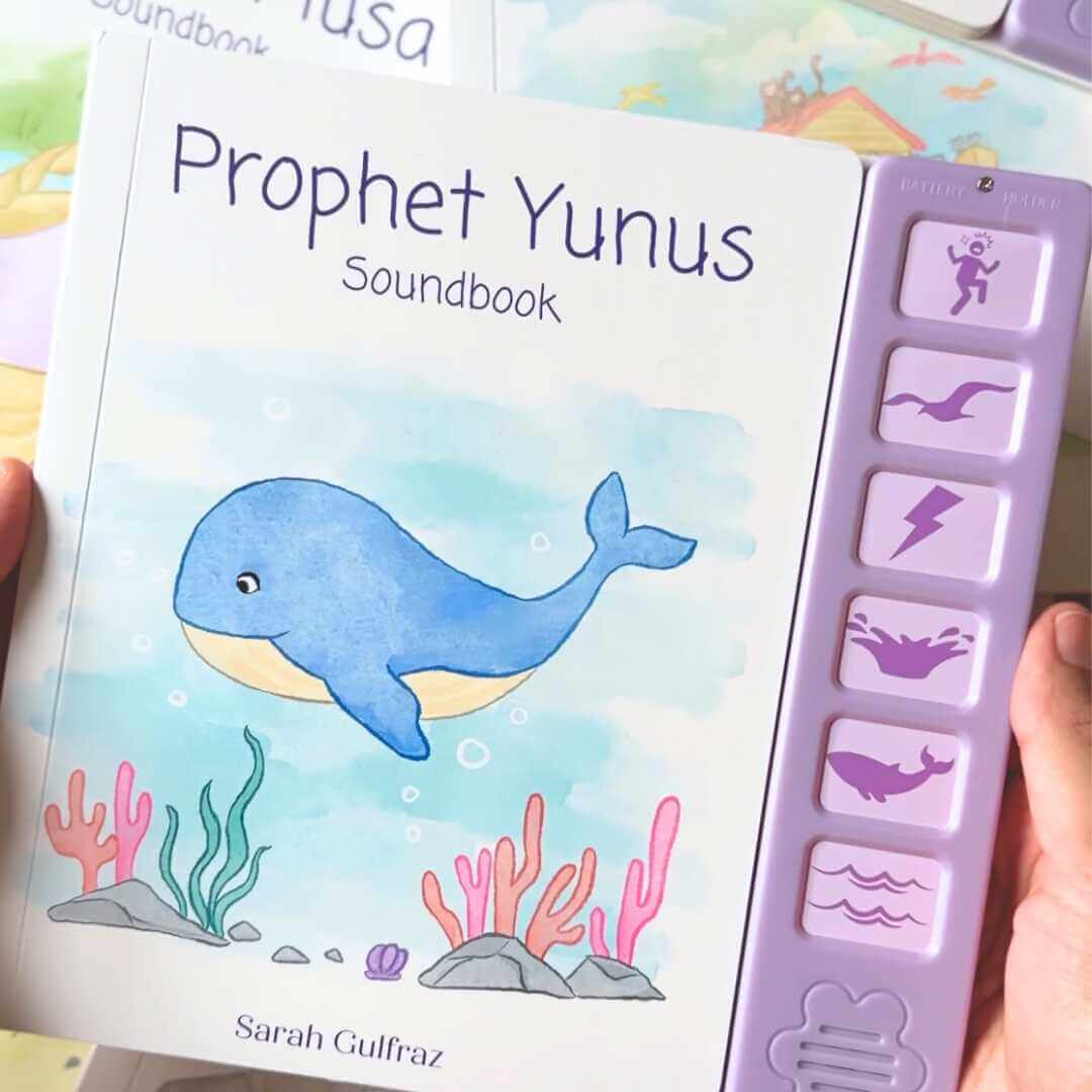 Buy Prophet Yunus Sound Book at deensquare.com. Interactive Islamic children's board book with 6 sounds. Dubai | UAE.