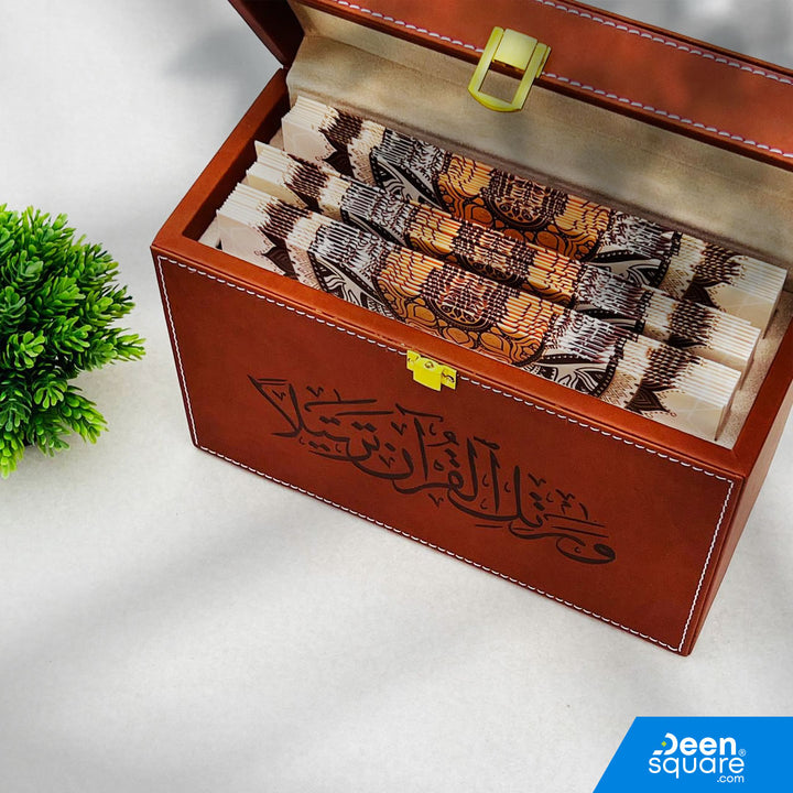 Quran 30 Juz, 30 Para Quran Set, Quran with PU Leather Box, Uthmani Script Quran, Islamic Gift Quran, Premium Quran Set
