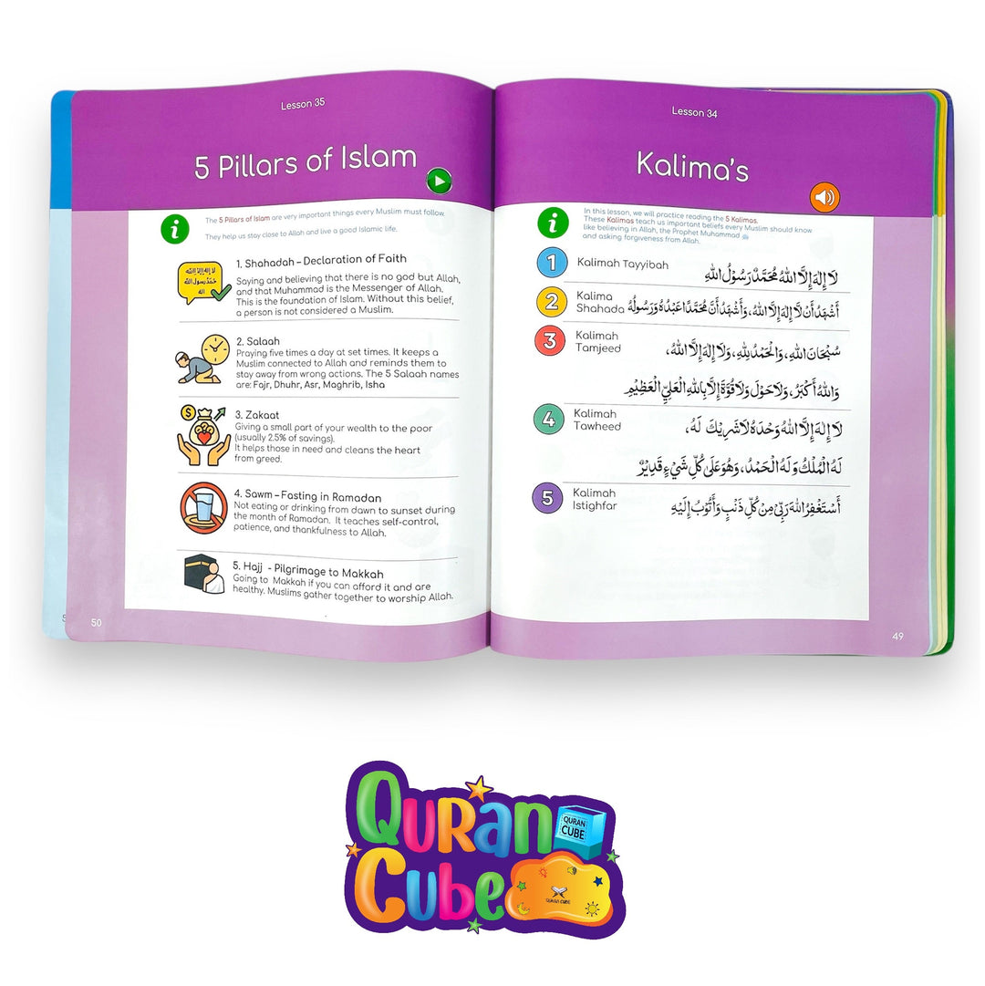 Quran Qaidah Soundbook – The World’s First Touch &amp; Audio Quran Learning Book - Alif Baa Taa - Quran Cuber