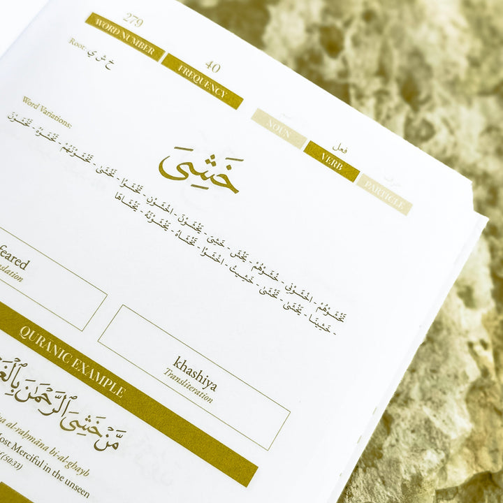 Quran Roots: Top 500 Quranic Words & Vocabulary Journal inside page 8