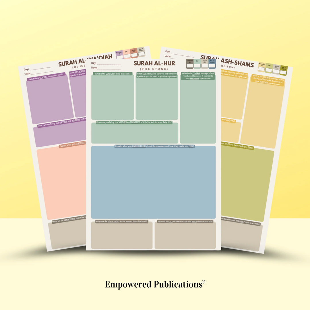 Quranic Blueprint - Journal Edition inside pages