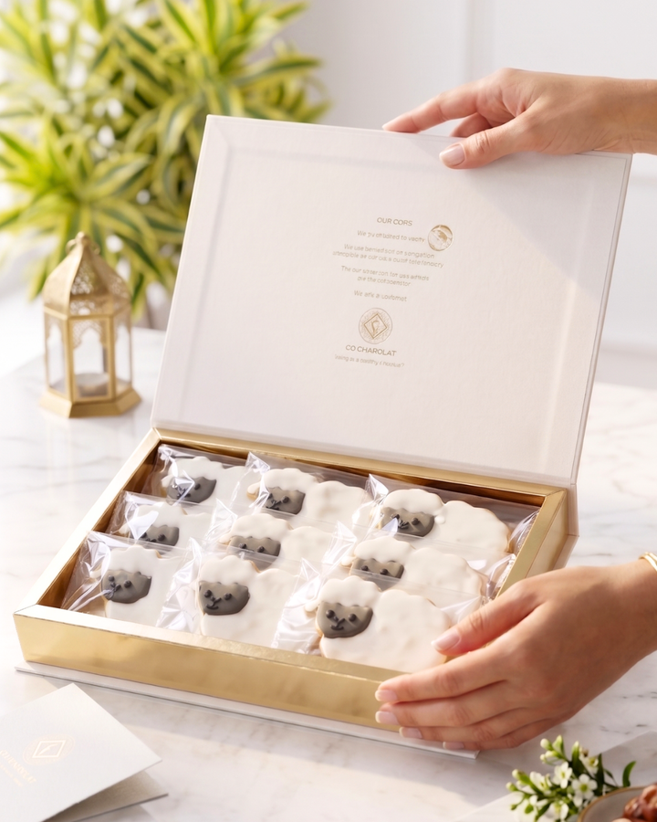 Qurbani Cookies Flat Box – Gluten-Free Eid Cookies Gift Box