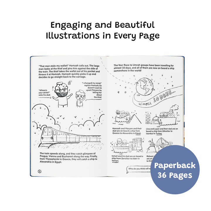 Race to Umrah | Islamic Children’s book for 5-7 Year Olds inside pages