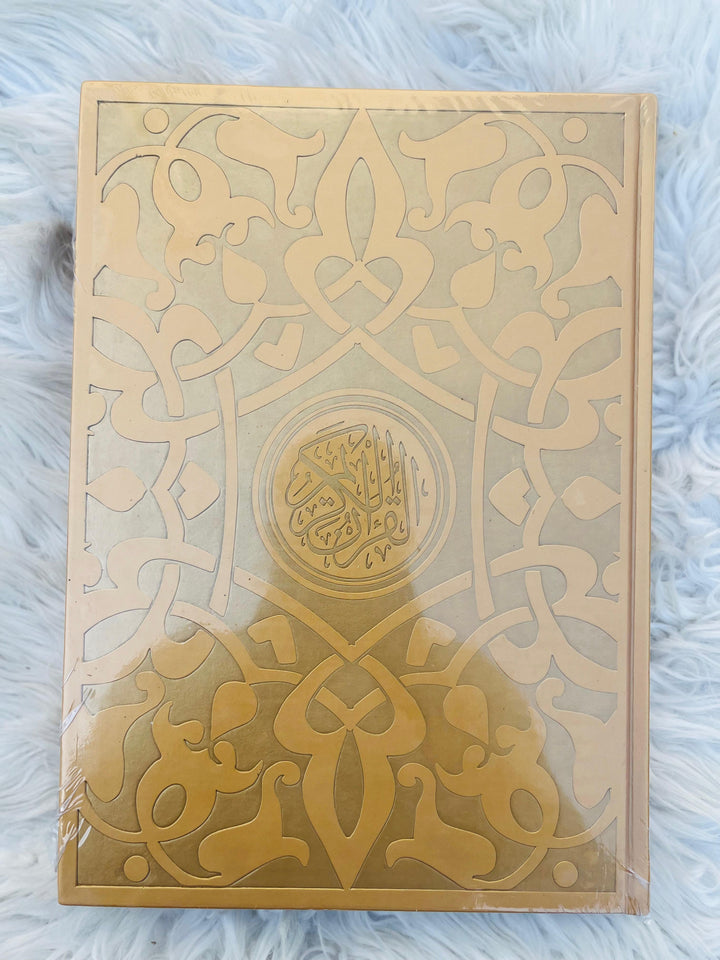 Rainbow Quran - Extra Large Size - 25 x 35 cm  gold