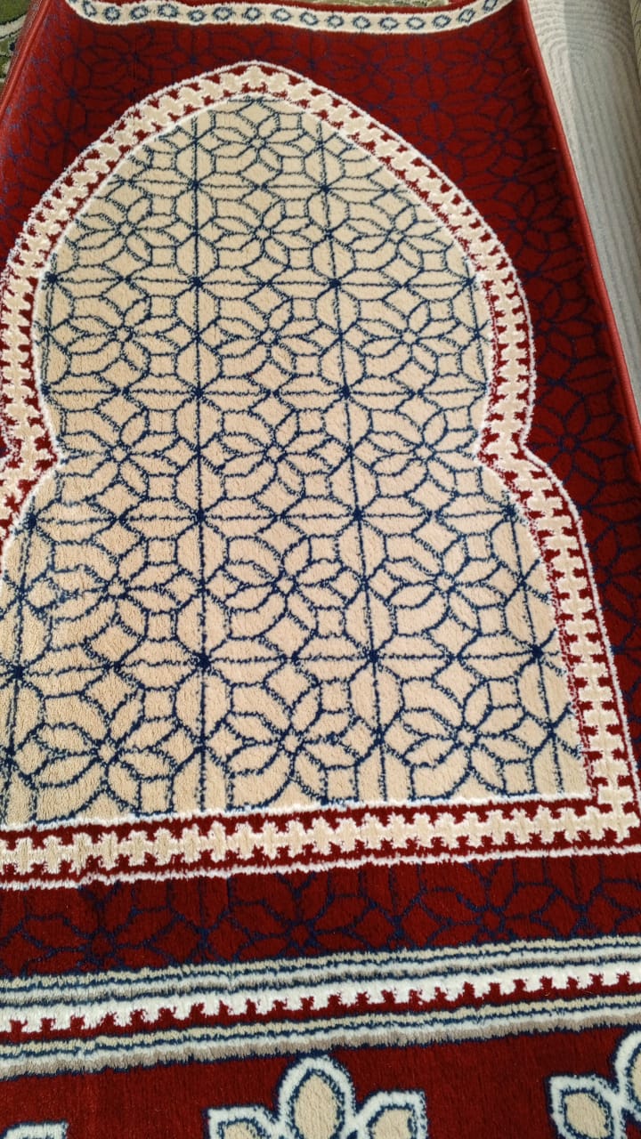 Buy premium red mosque carpet roll 133x25m at DeenSquare.com. Fast shipping in Dubai and delivery across UAE from DeenSquare.com.
