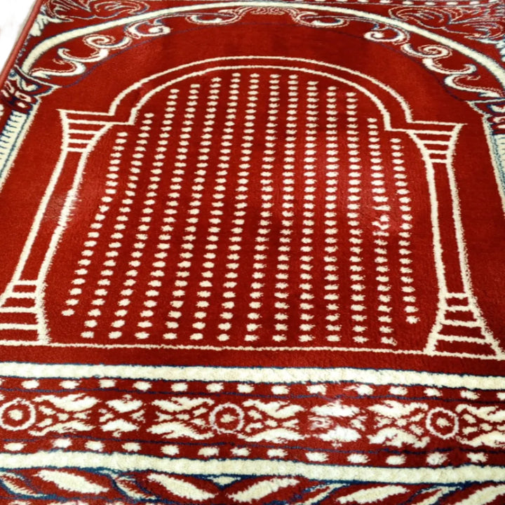 Buy premium red mosque carpet roll 133x25m at DeenSquare.com. Fast shipping in Dubai and delivery across UAE from DeenSquare.com.