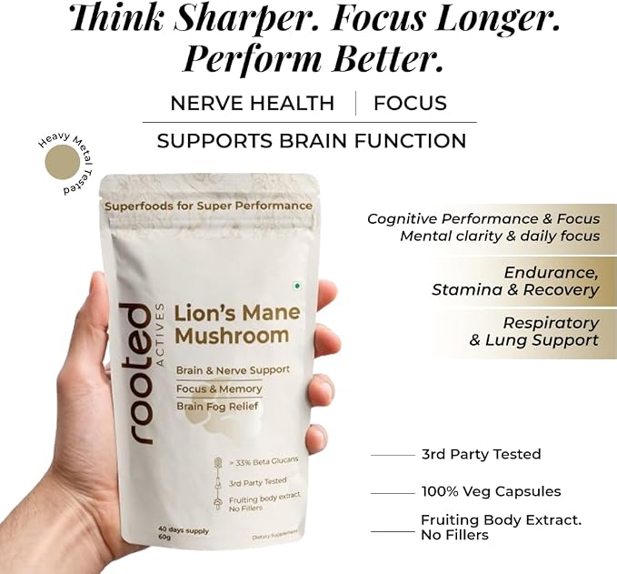 Support focus, memory &amp; brain wellness with Lion&