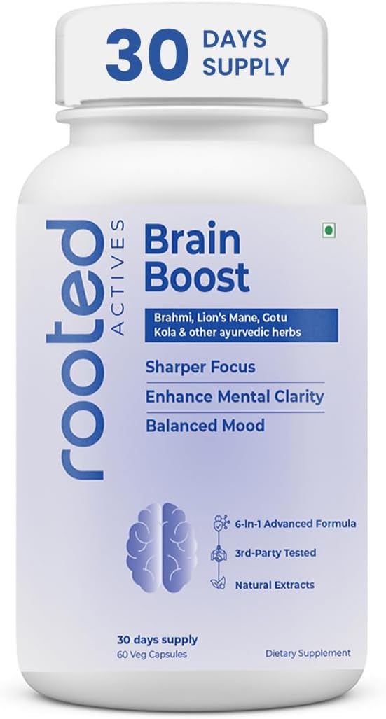 Boost focus, memory &amp; brain wellness with Rooted Actives Lion&