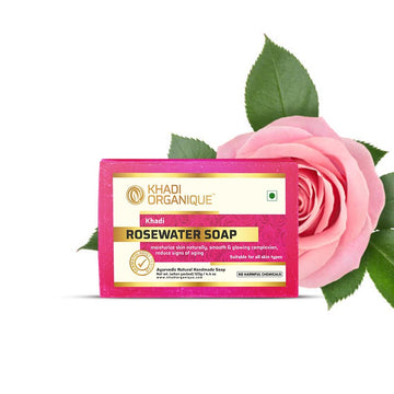 Khadi Organique Rose Water Handmade Soap