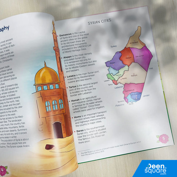 This book, like a desert song whispered by the wind, invites young readers to go on a journey through the mysterious and beautiful land of Syria. On its pages, everyone will discover a piece of Eastern wisdom and, in sha' Allah, acquire new knowledge.