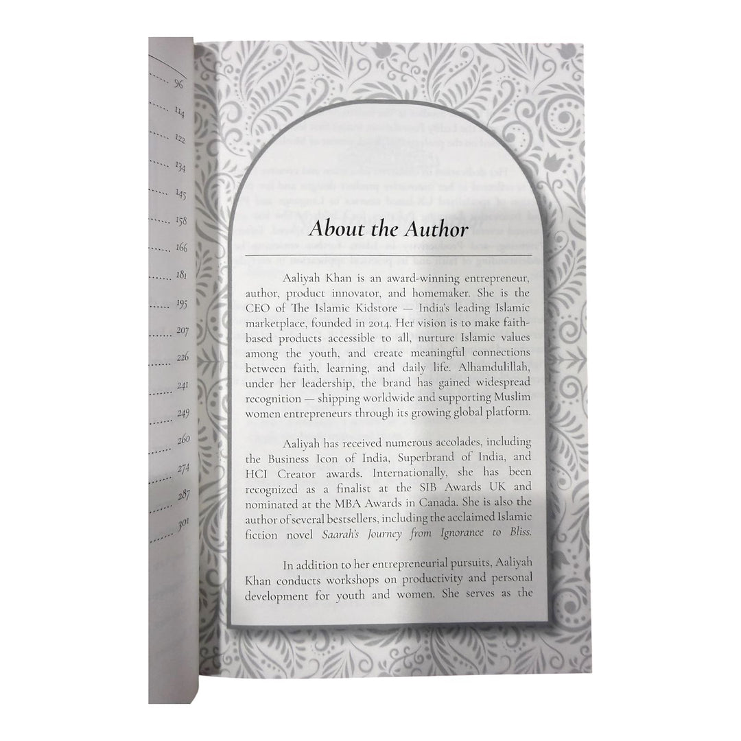 Saarah’s Journey: From Ignorance to Bliss – Finale  aaliyah khan about the author