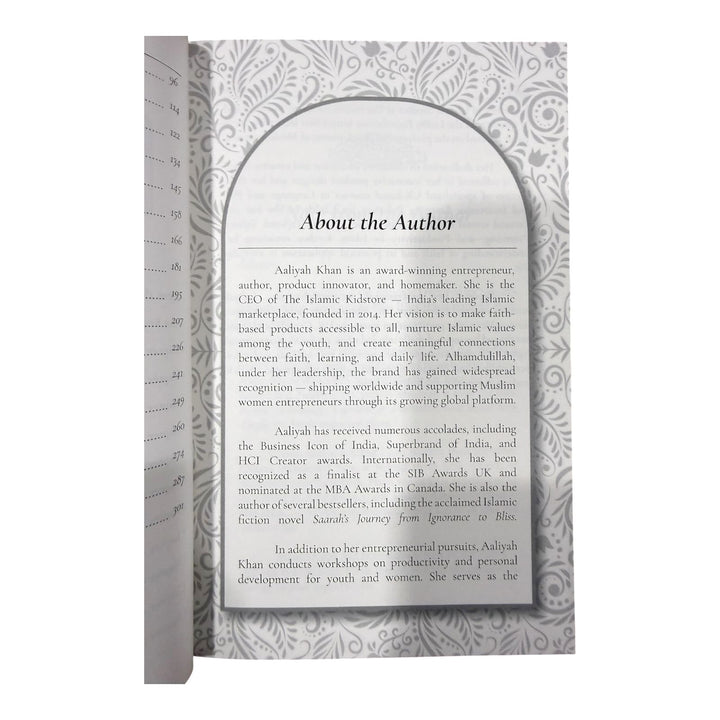 Saarah’s Journey: From Ignorance to Bliss – Finale  aaliyah khan about the author