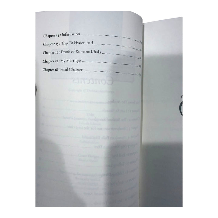 Saarah's Journey from ignorance to Bliss - Part 1 aaliyah khan book cover table of contents 2