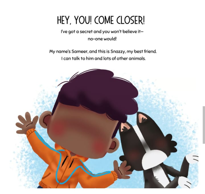 Sameer and Snazzy - Kindness Counts inside page