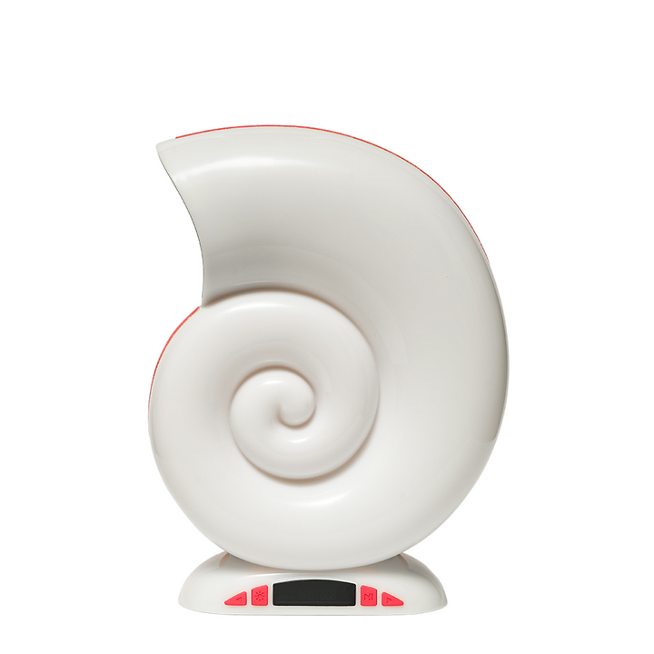 Buy Sea Snail table lamp with Bluetooth speaker &amp; clock at deensquare.com Dubai UAE. Stylish rechargeable lamp with immersive sound modes.