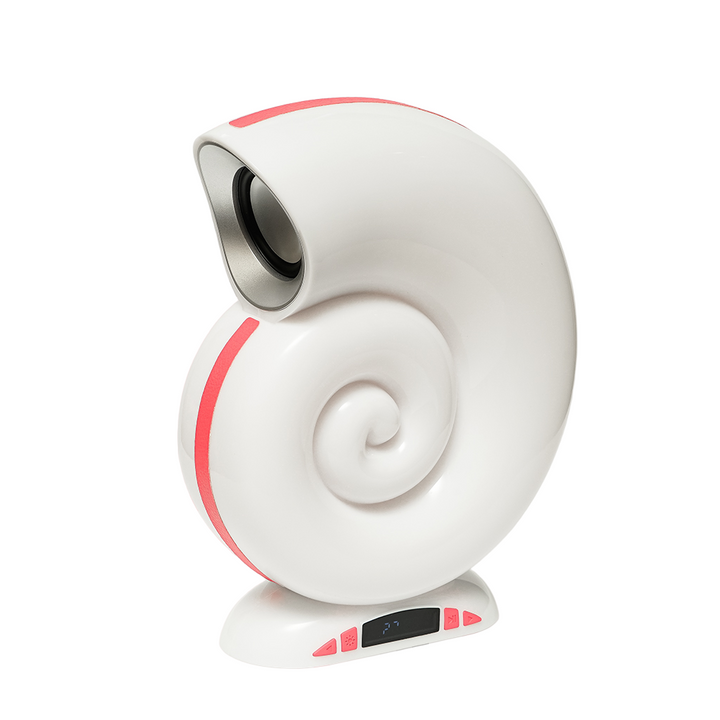 Buy Sea Snail table lamp with Bluetooth speaker &amp; clock at deensquare.com Dubai UAE. Stylish rechargeable lamp with immersive sound modes.
