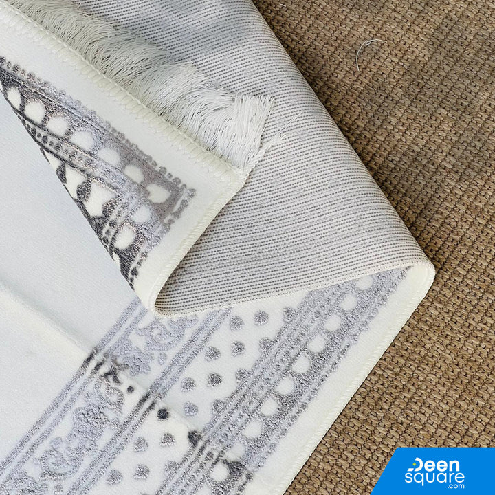 Buy Soft Prayer Mat AYDIN Turkish at deensquare.com Dubai | UAE. Comfortable Turkish سجادة صلاة with elegant border design, durable and gift-ready.