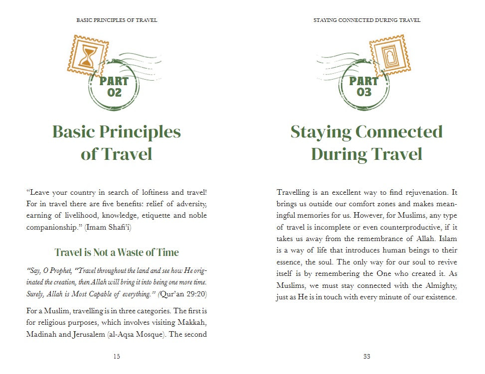 Souvenir of Taqwa - A Travel Handbook For Muslims inside pages