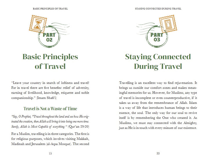 Souvenir of Taqwa - A Travel Handbook For Muslims inside pages